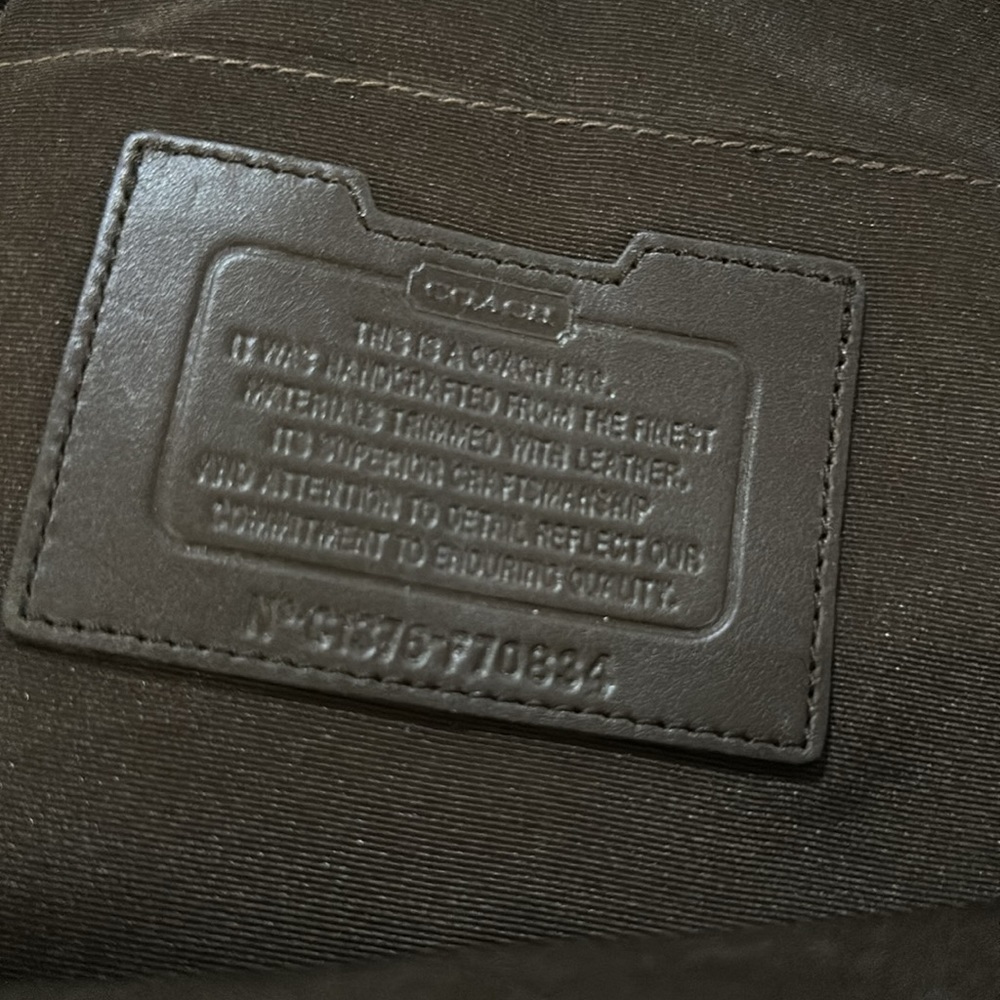 Coach Men’s Crossbody Sling Bag Nylon and Leather C1376-f70834 - Picture 9 of 10